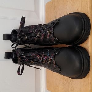 Art Class Girls Zoe Zipper Lace-Up Combat Boots NWT